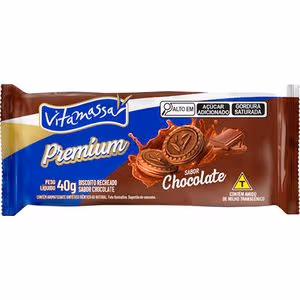 BISCOITO RECHEADO VITAMASSA CHOCOLATE 40G