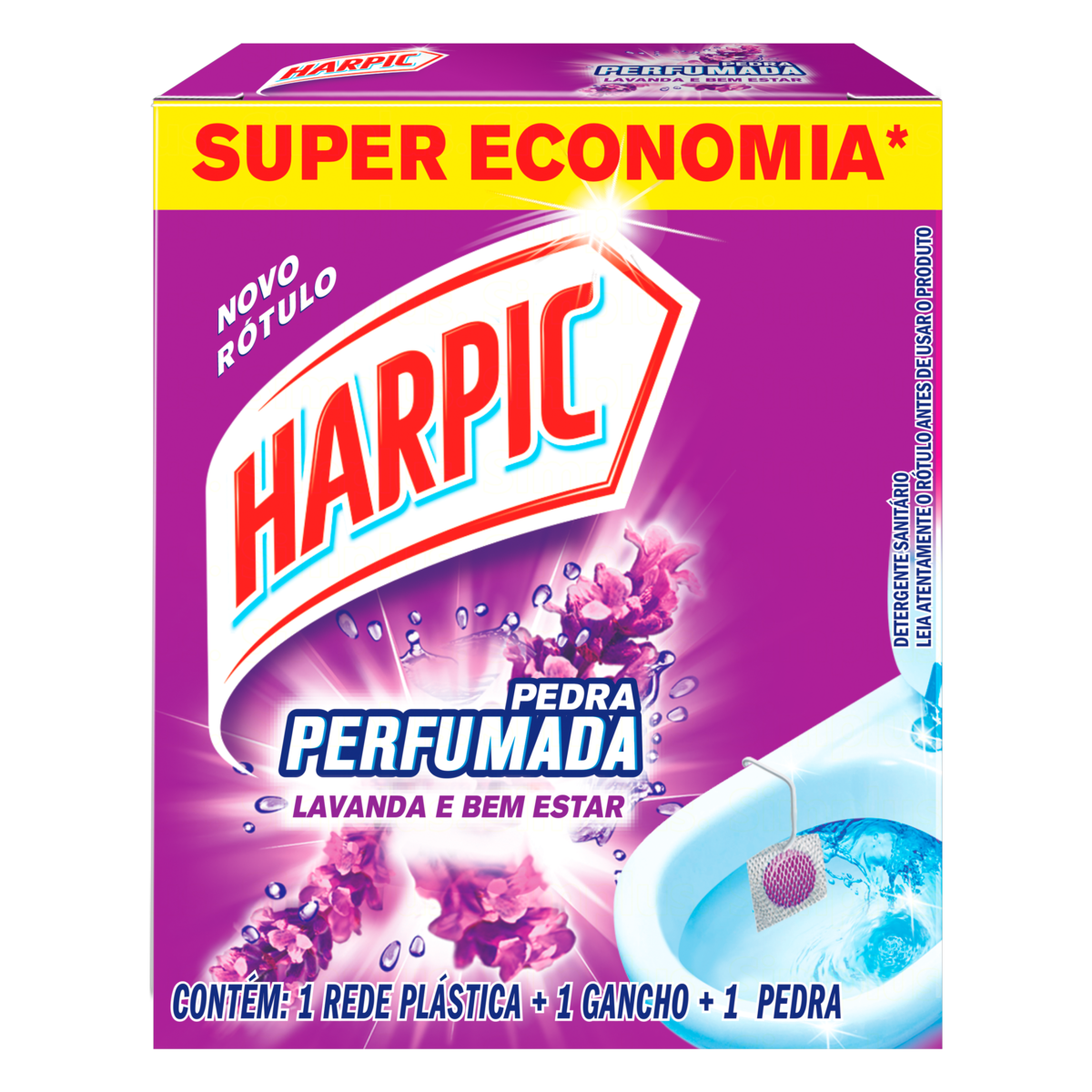 DETERGENTE SANITÁRIO PEDRA LAVANDA E BEM-ESTAR HARPIC 0