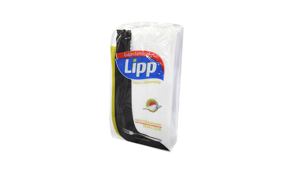 GUARDANAPO LIPP 14X13CM