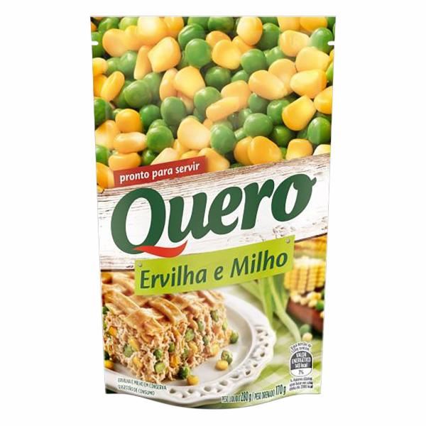 ERVILHA E MILHO VERDE EM CONSERVA QUERO SACHÊ 170G