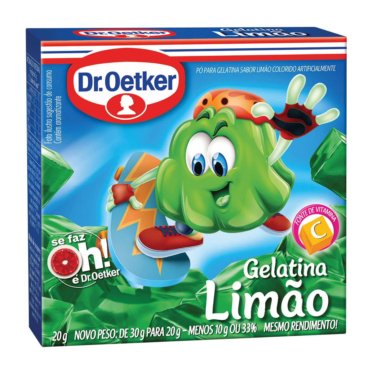 GELATINA DR.OETKER DE LIMAO 20G