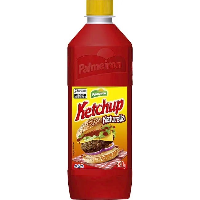 KETCHUP PALMEIRON PET NATURELLA 830G