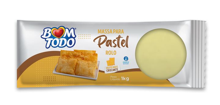 MASSA PARA PASTEL BOM TODO ROLO 1KG 0