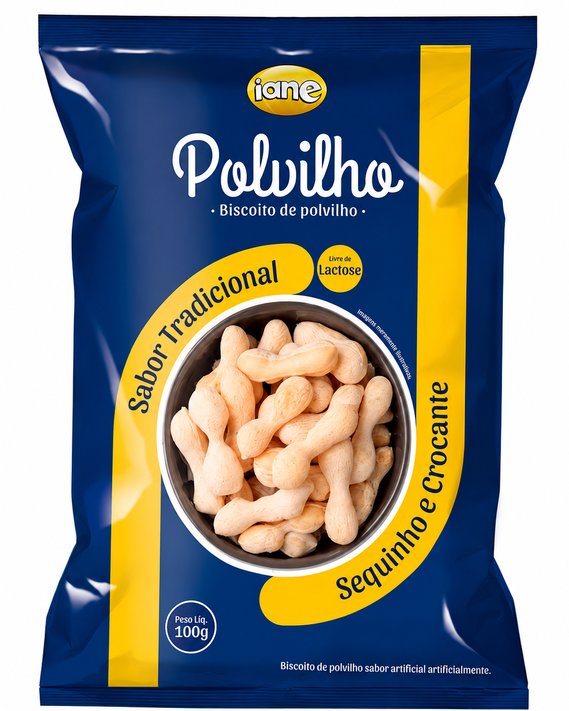 BISCOITO IANE POLVILHO TRADICIONAL 100G