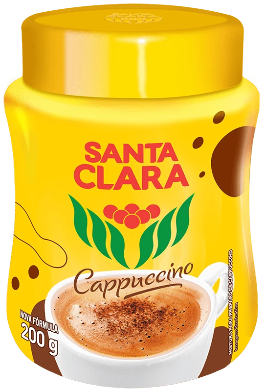 CAPPUCCINO SOLÚVEL SANTA CLARA POTE 200G 0