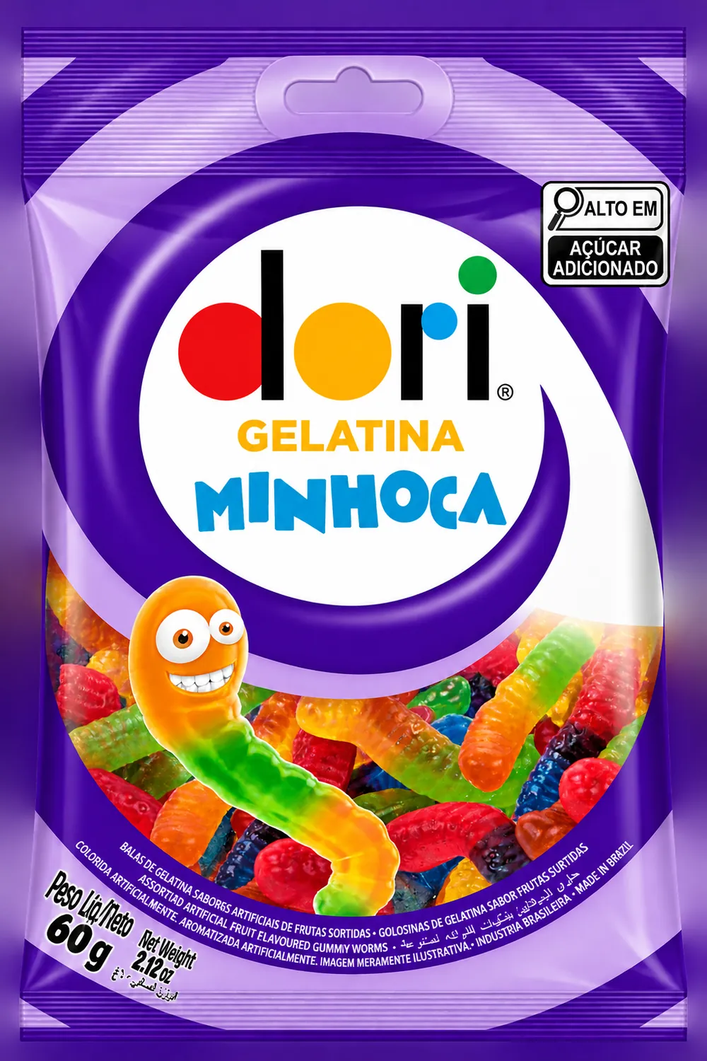 GELATINA DORI MINHOCA 60G