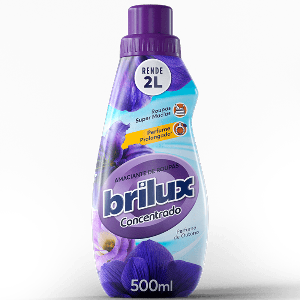 AMACIANTE DE ROUPA CONCENTRADO PERFUME DE OUTONO BRILUX FRASCO 500ML