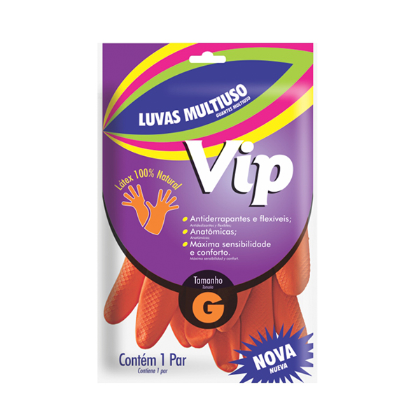 LUVA MULTIUSO LARANJA VIP G