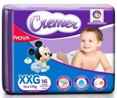 FRALDA CREMER DISNEY PRATICA XXG 16UN