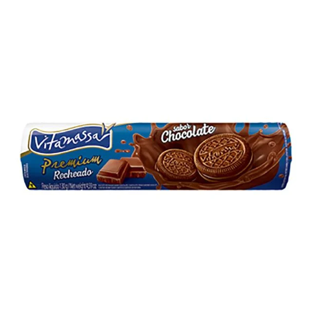 BISCOITO RECHEADO VITAMASSA CHOCOLATE 130G
