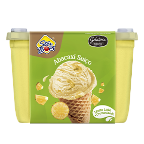 SORVETE STER BOM GELAT ABACAXI SUICO 1,5LT