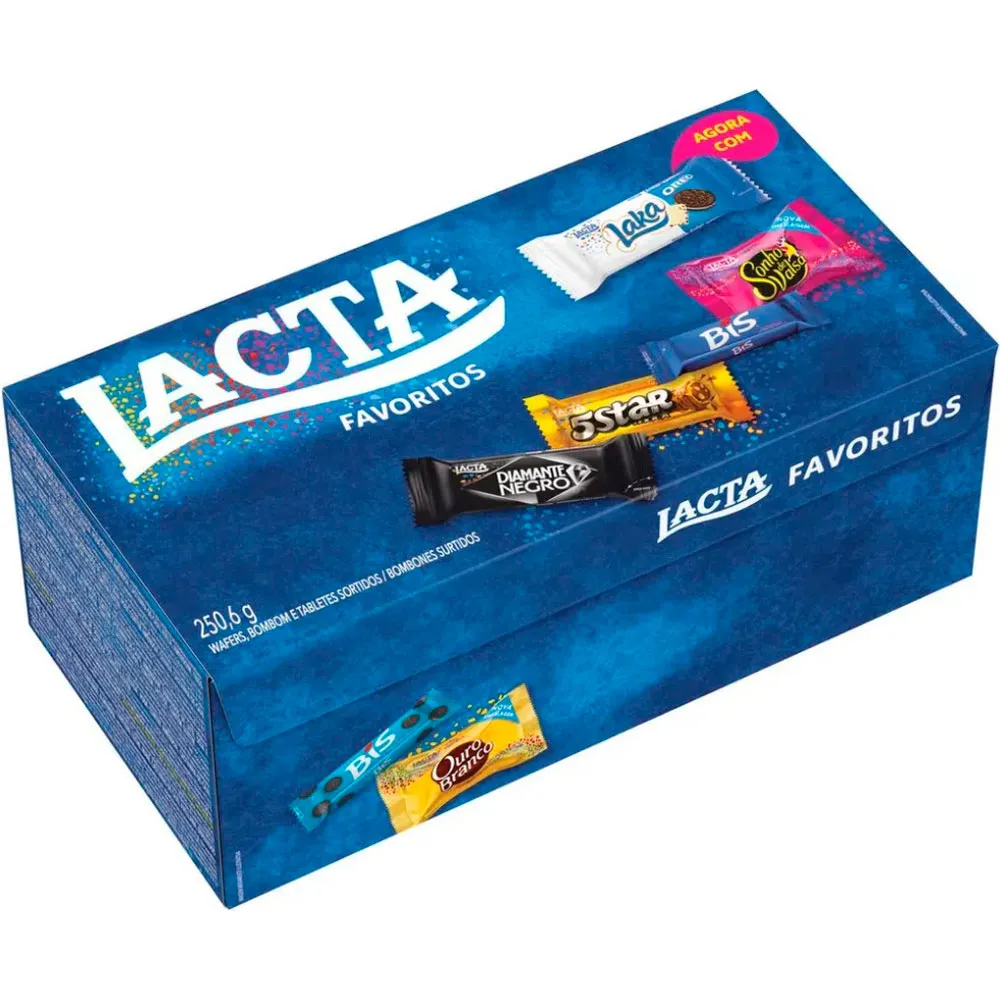 BOMBOM SORTIDO LACTA FAVORITOS CAIXA 250,6G 0