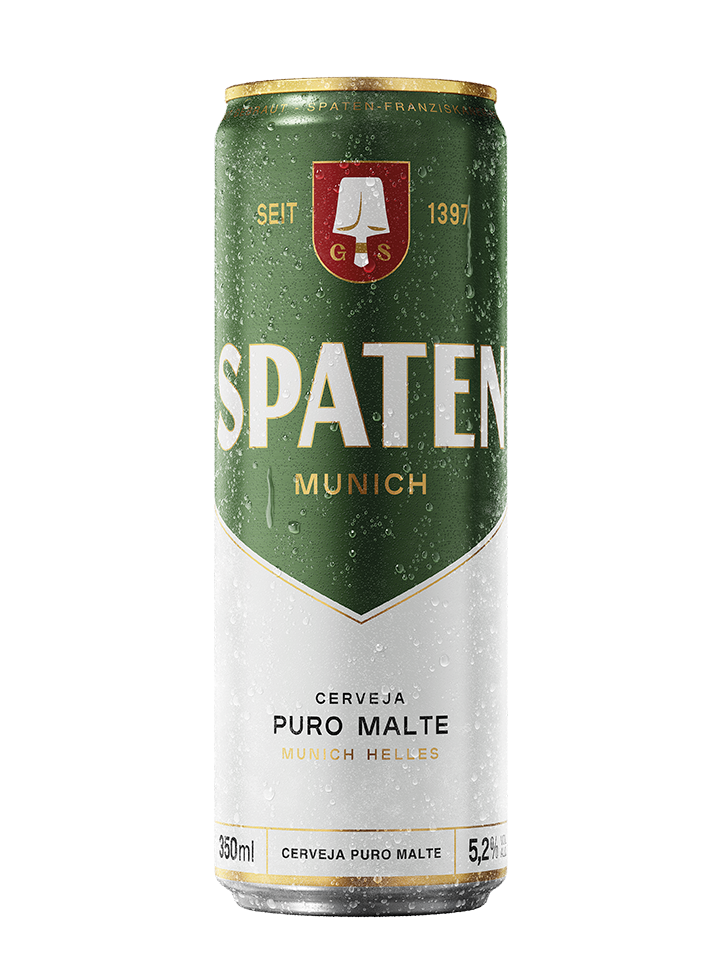CERVEJA MUNICH HELLES PURO MALTE SPATEN LATA 350ML