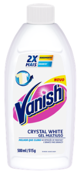 TIRA-MANCHAS GEL MULTIUSO VANISH CRYSTAL WHITE FRASCO 500ML 0