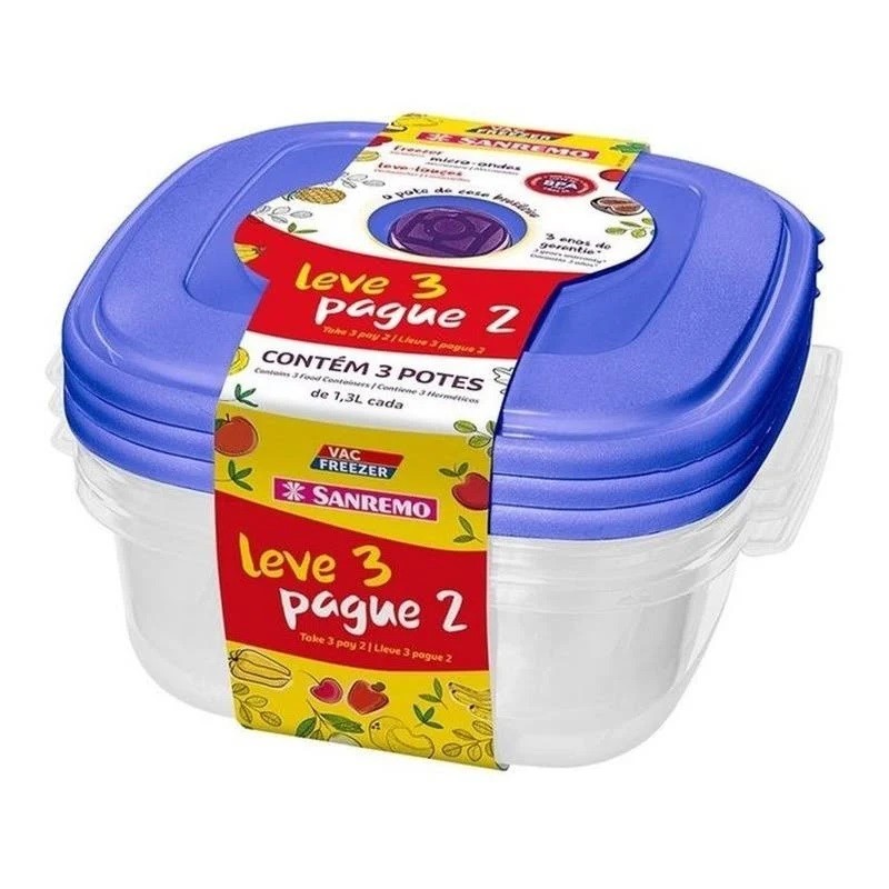 CONJUNTO. POTES LV3 PG2 SANREMO 1,5L