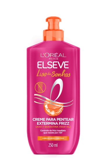 CREME PARA PENTEAR LORÉAL PARIS ELSEVE LISO DOS SONHOS FRASCO 250ML