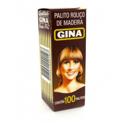 PALITO DE DENTE MADEIRA ROLIÇO GINA 100 UNIDADES 0