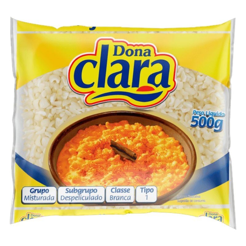 CANJICA DE MILHO BRANCA TIPO 1 DONA CLARA PACOTE 400G