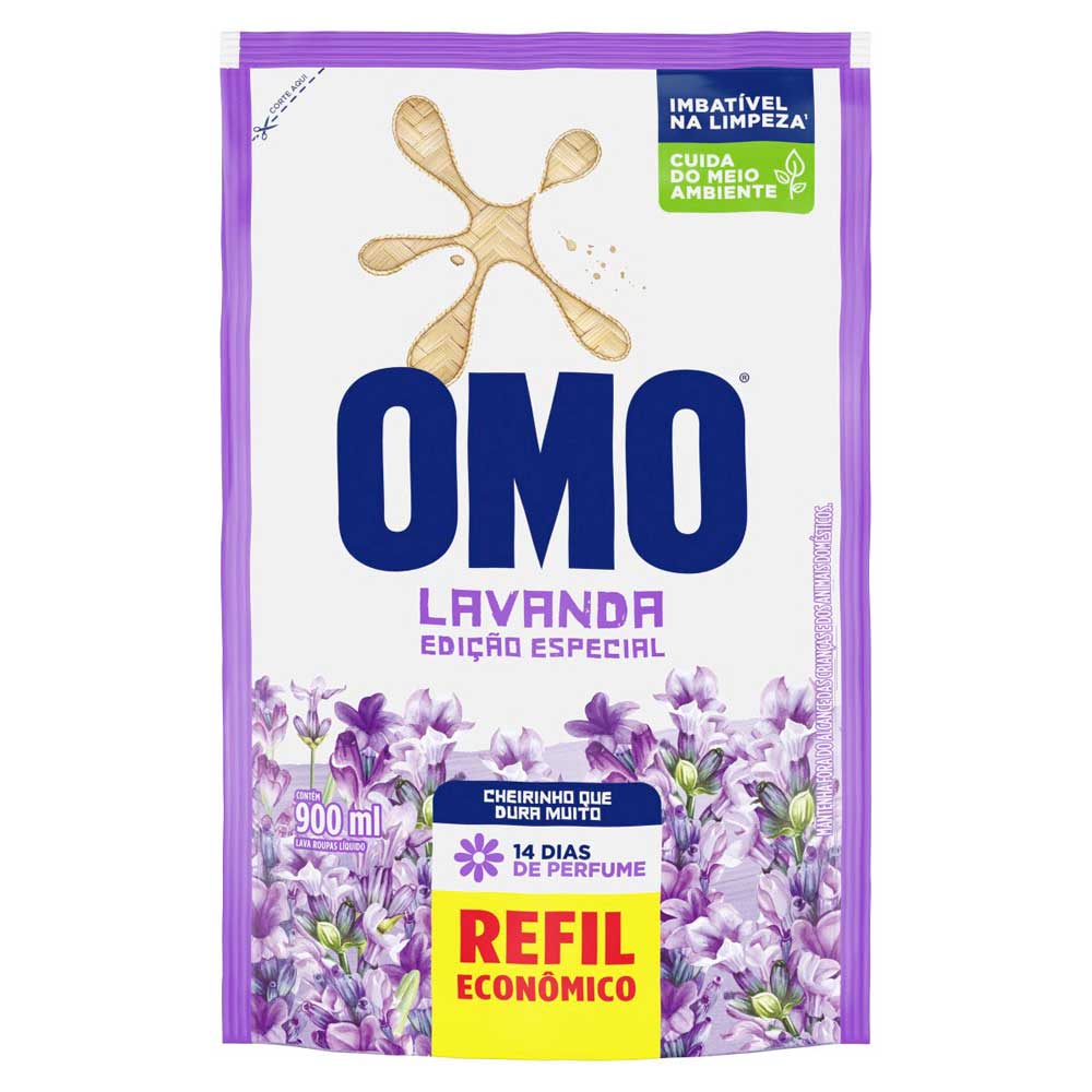 DT LQ OMO 900ML DOYPACK. LAVANDA