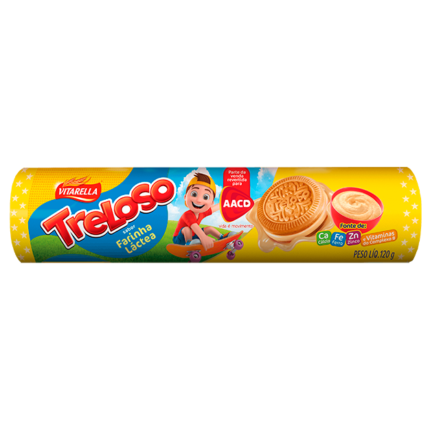 BISCOITO FARINHA LÁCTEA VITARELLA TRELOSO 120G