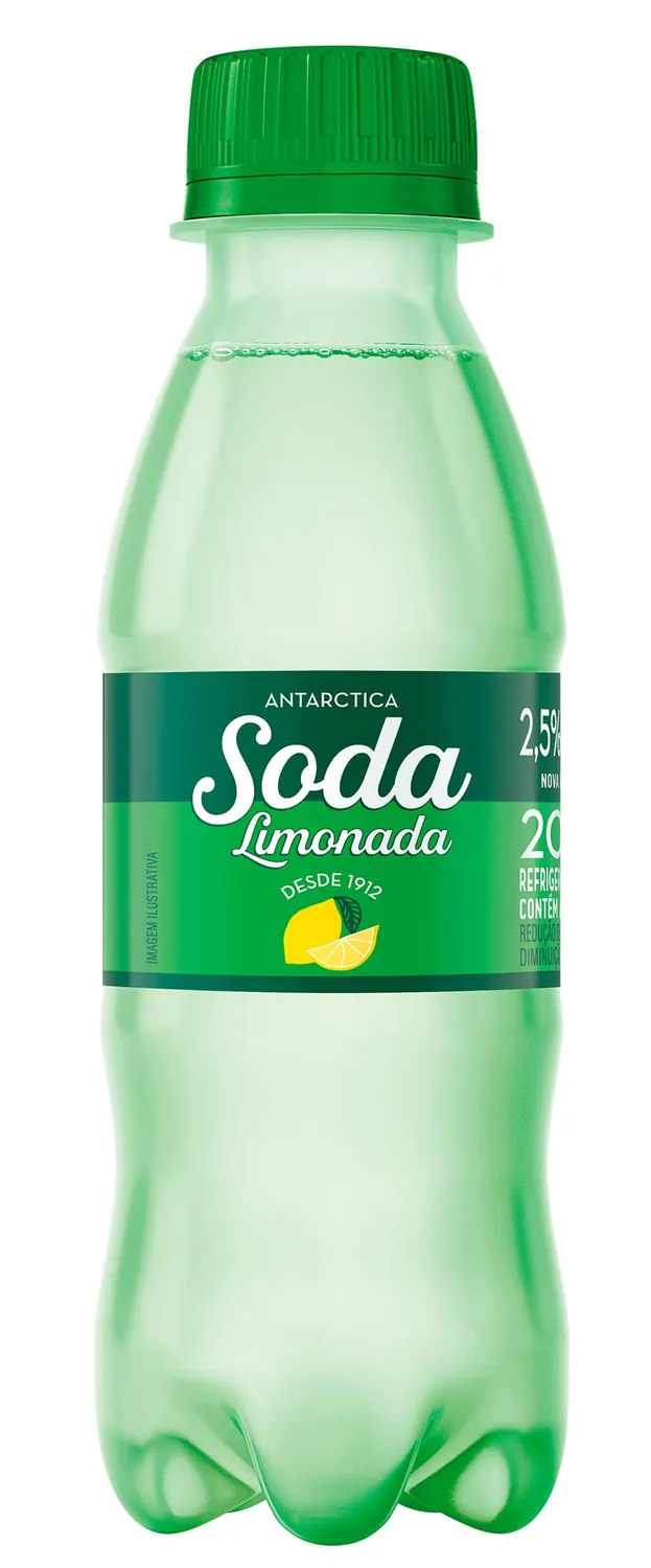 REFRIGERANTE LIMONADA SODA ANTARCTICA GARRAFA 200ML