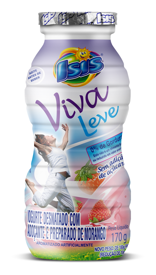 IOGURTE VIVA LEVE MORANGO ISIS 170G
