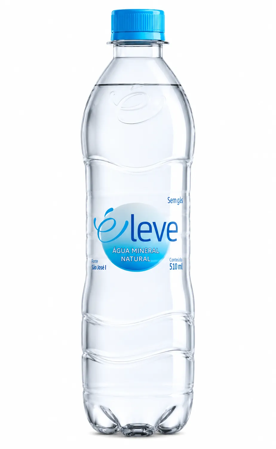 AGUA MINERAL E LEVE SEM GAS EMBALAGEM PET 510ML 0
