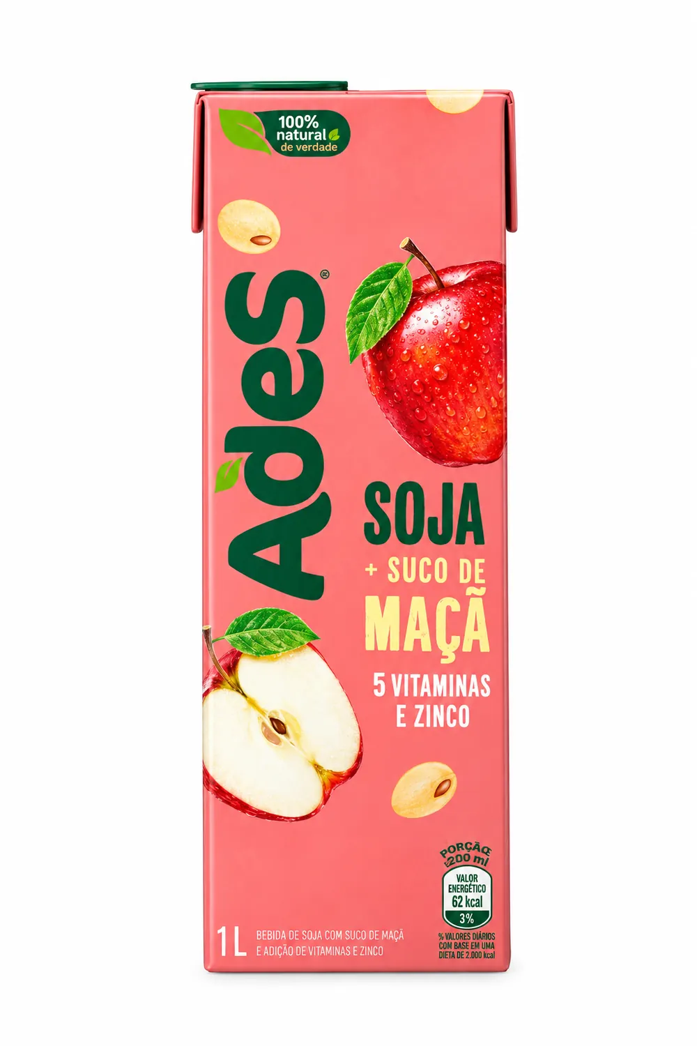 SUCO DE MAÇÃ ADES 100% NATURAL 1L — imagem 1