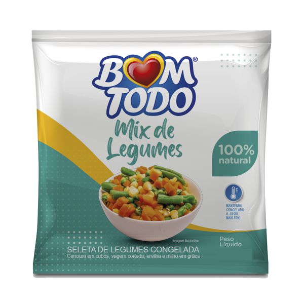 MIX DE LEGUMES CONGELADO BOM TODO 1KG