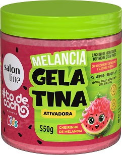 GELATINA ATIVADORA SALON LINE KIDS #TODECACHO MELANCIA 550G