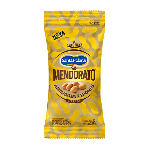 AMENDOIM JAPONÊS DOURADO MENDORATO PACOTE 70G 0