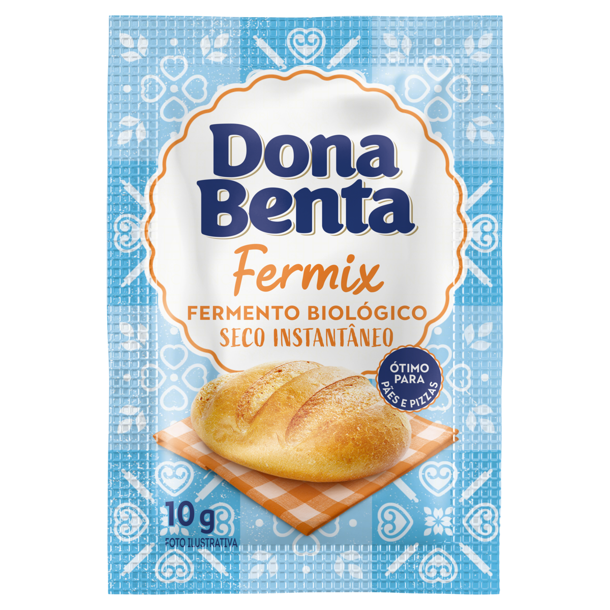 FERMENTO BIOLÓGICO SECO INSTANTÂNEO DONA BENTA FERMIX ENVELOPE 10G
