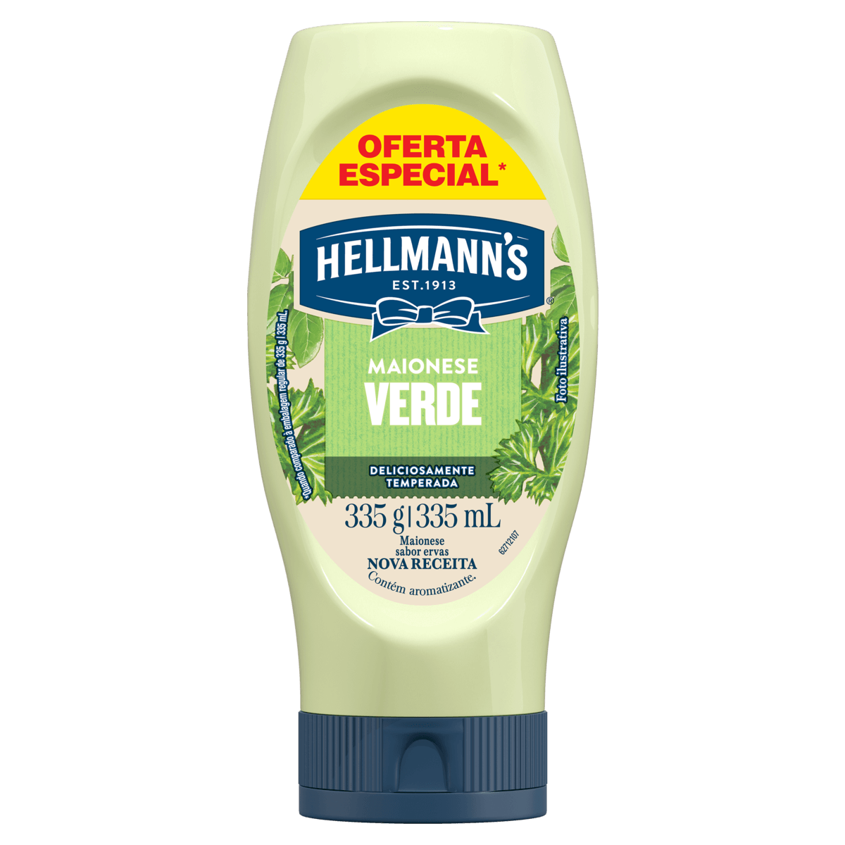 MAIONESE HELLMANNS 335G SQUEEZE VERDE OFERTA ESPEC