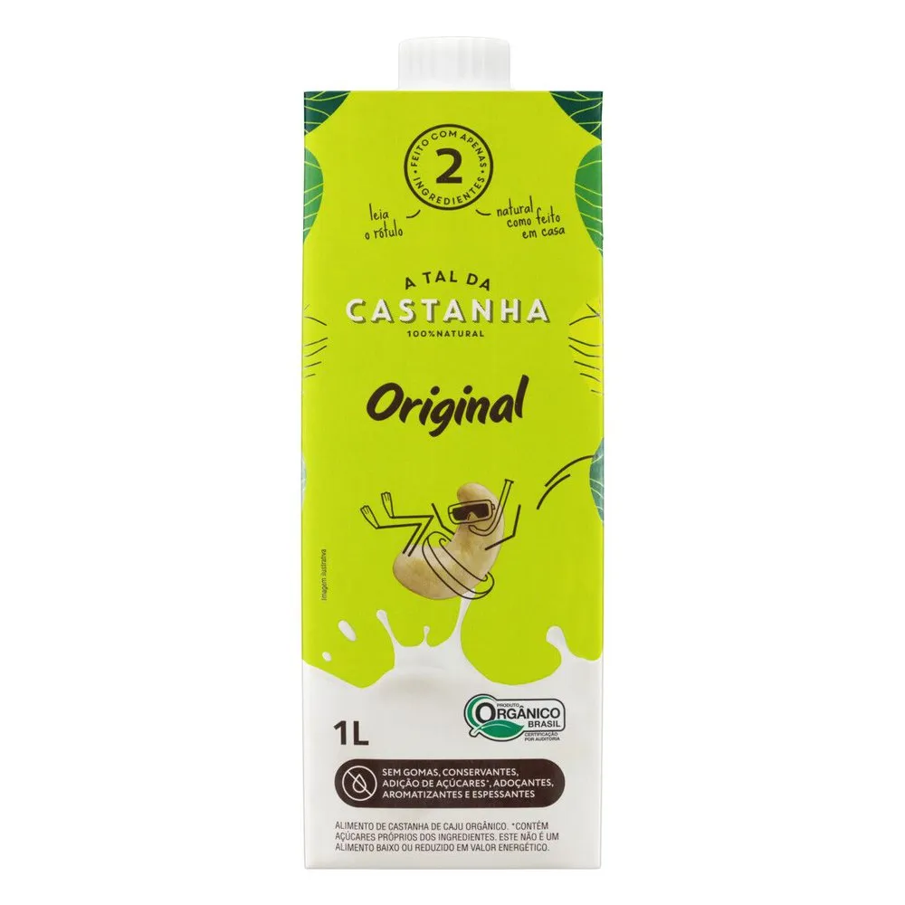 BEBIDA À BASE DE CASTANHA DE CAJU ORGÂNICA ORIGINAL A TAL DA CASTANHA CAIXA 1L