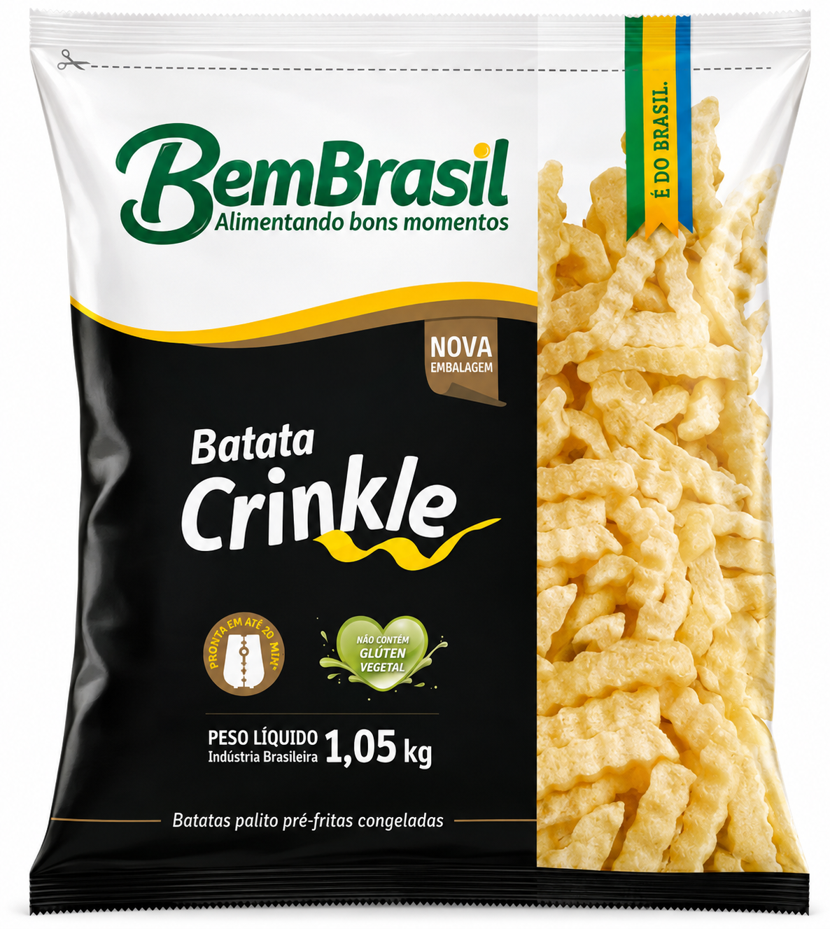 BATATA BEM BRASIL CRINKLE 1,05KG — imagem 1