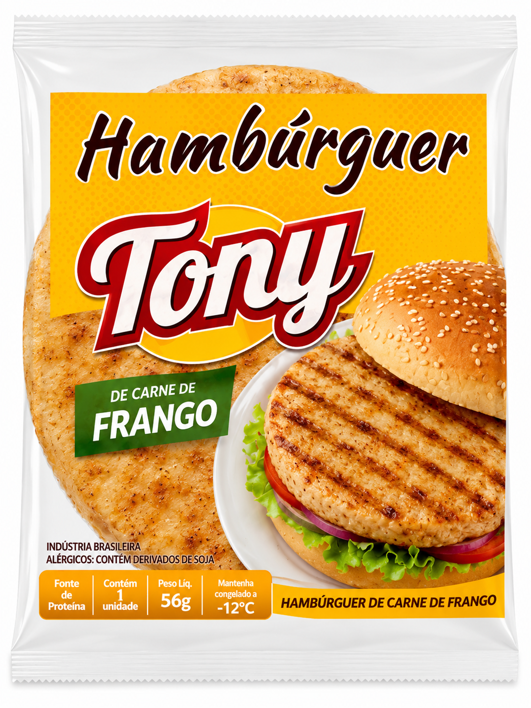 HAMBURGUER DE CARNE DE FRANGO 56G TONY