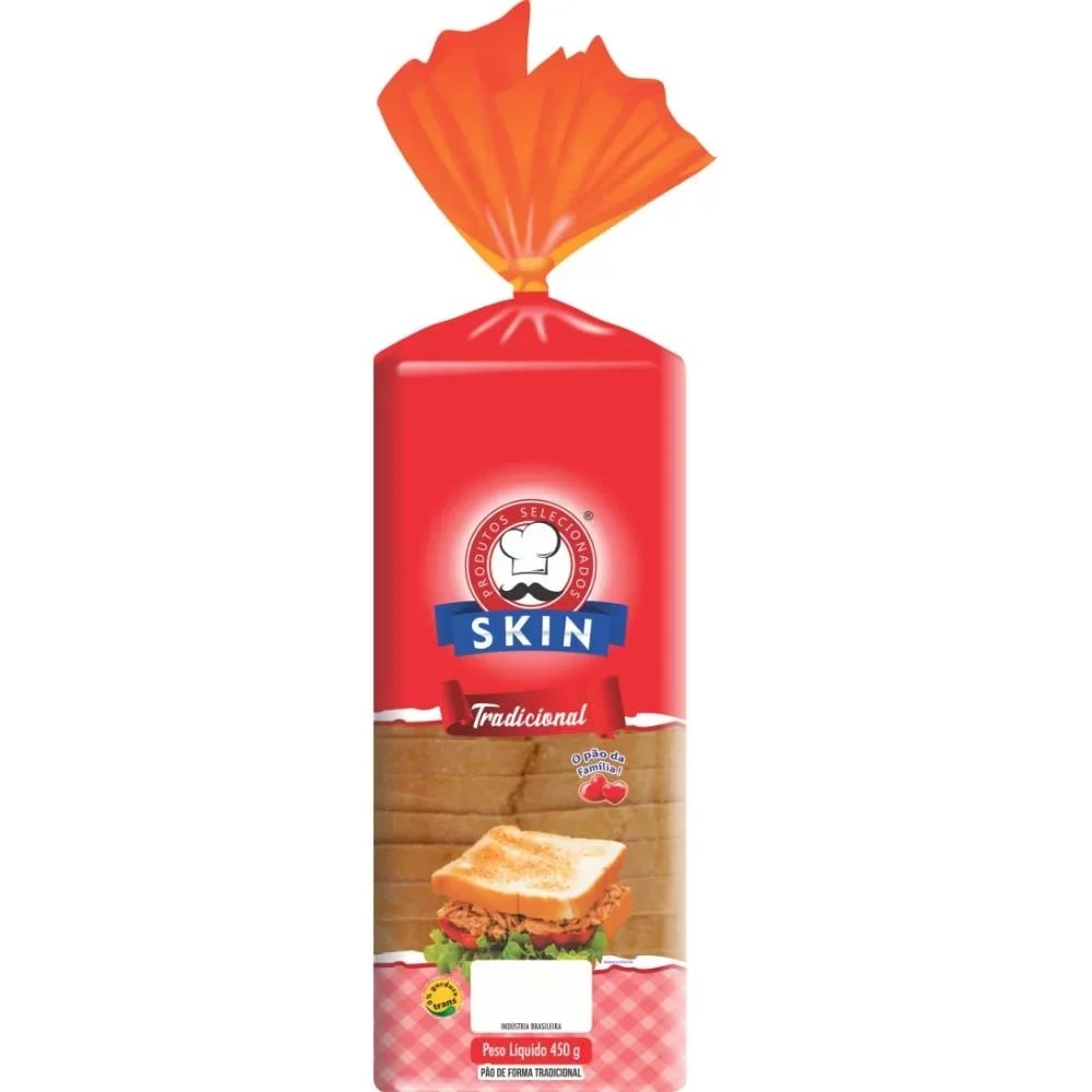 PÃO DE FORMA TRADICIONAL SKIN 450G