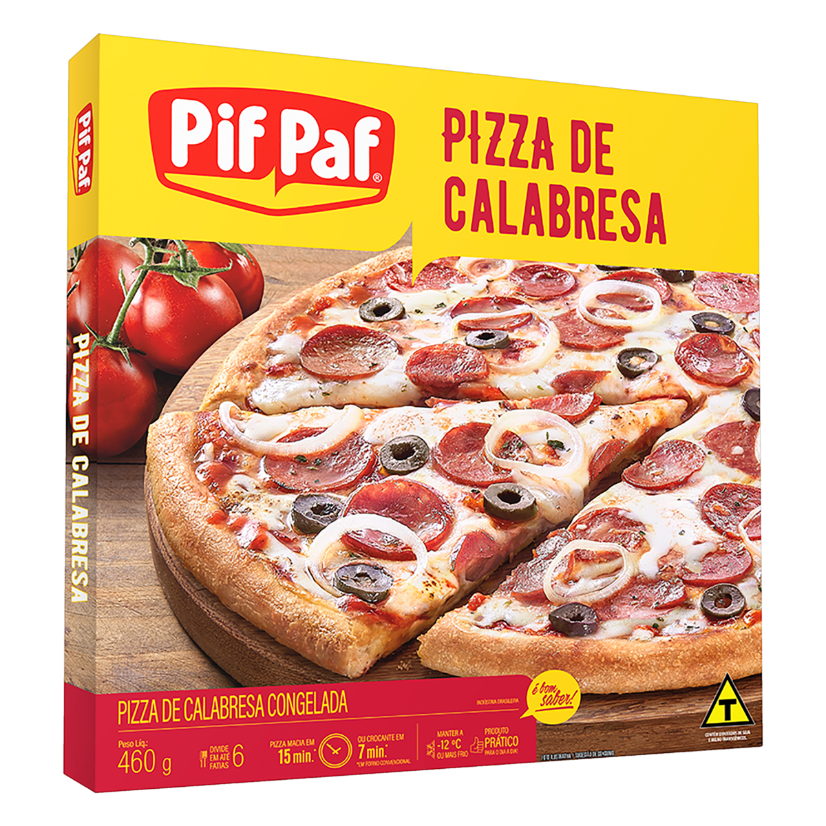 PIZZA CALABRESA PIF PAF CAIXA 460G
