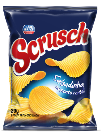 SALGADINHO PIPOCA BATATA SCRUSH NATURAL 20G