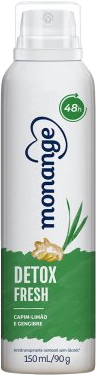 ANTITRANSPIRANTE AEROSSOL MONANGE DETOX FRESH 150ML SPRAY 0