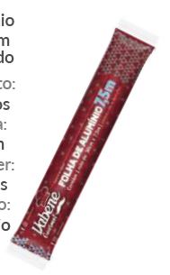 PAPEL ALUMÍNIO ROLO, VABENE, 30CM X 7,5M