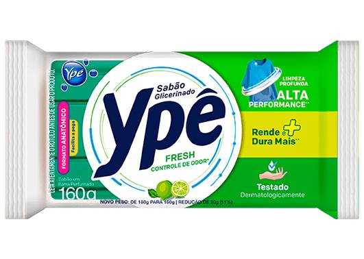 SABÃO BARRA GLICERINADO FRESH YPÊ FLOW PACK 160G