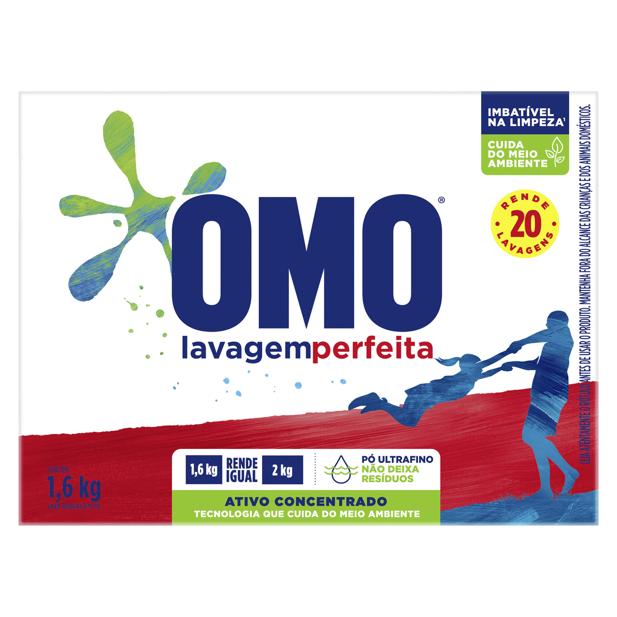 DT PO OMO 1,6KG LAVAGEM PERFEITA — imagem 1