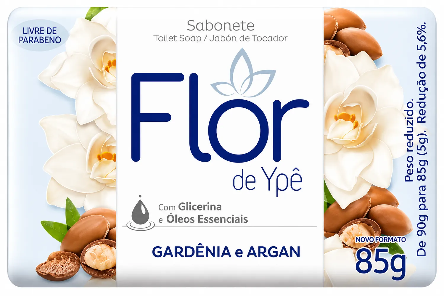 SABONETE FLOR DE YPÊ GARDÊNIA E ARGAN 85G — imagem 1