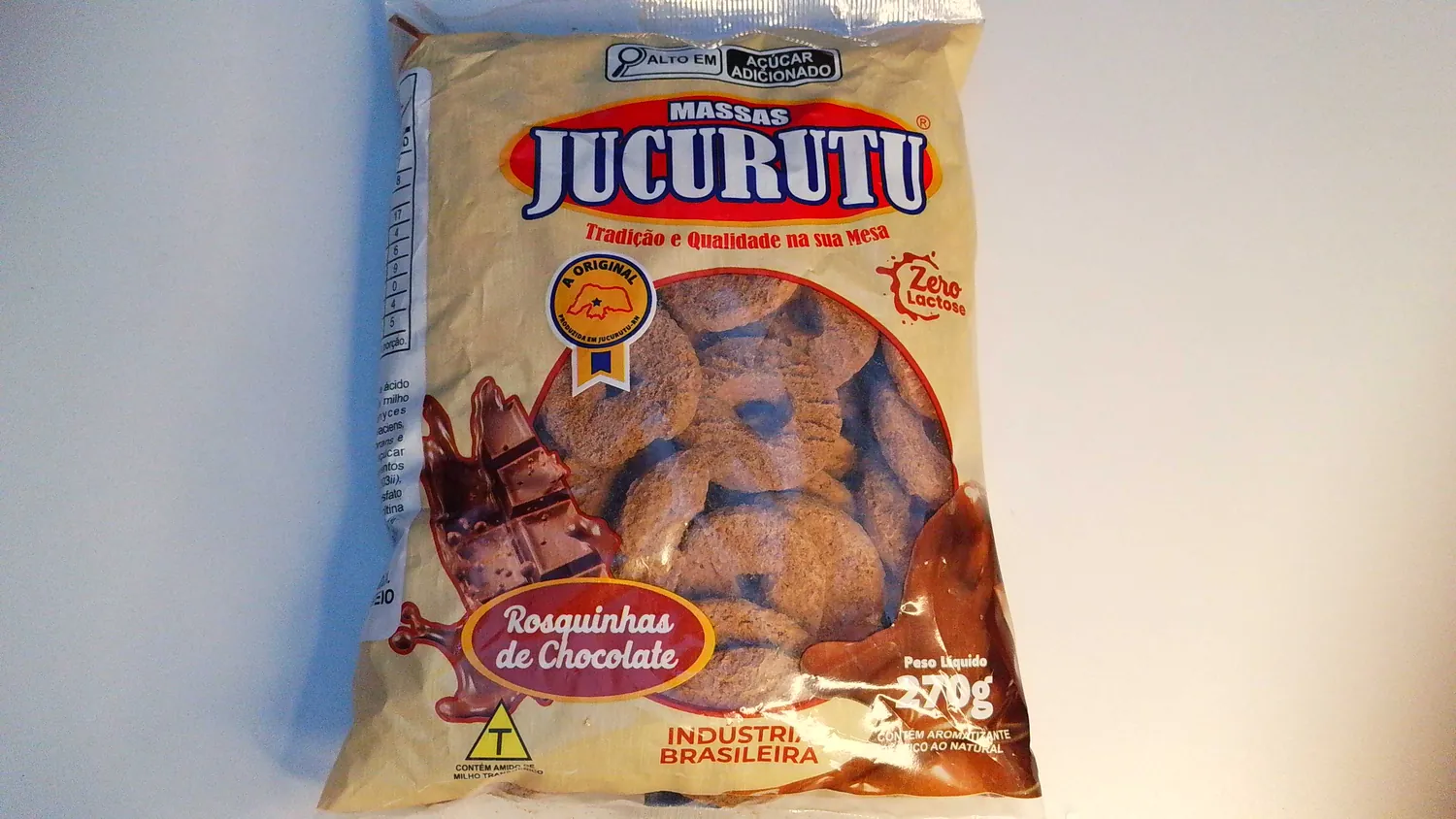 ROSQUINHAS CHOCOLATE MASSAS JUCURUTU 270G