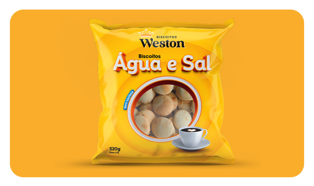 BISCOITO ÁGUA E SAL WESTON 320G