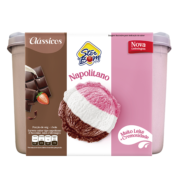 SORVETE STERBOM NAPOLITANO 2L