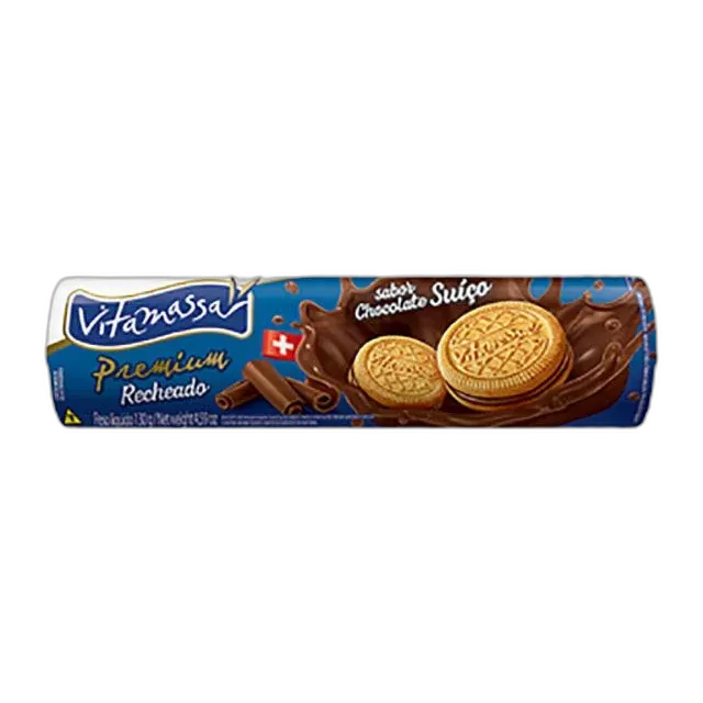 VITAMASSA BISCOITO RECHEADO 130G CHOCO SUÍÇO