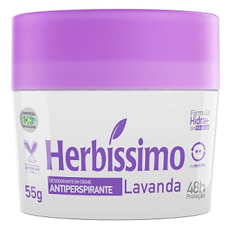DESODORANTE CREME LAVANDA HERBÍSSIMO 55G