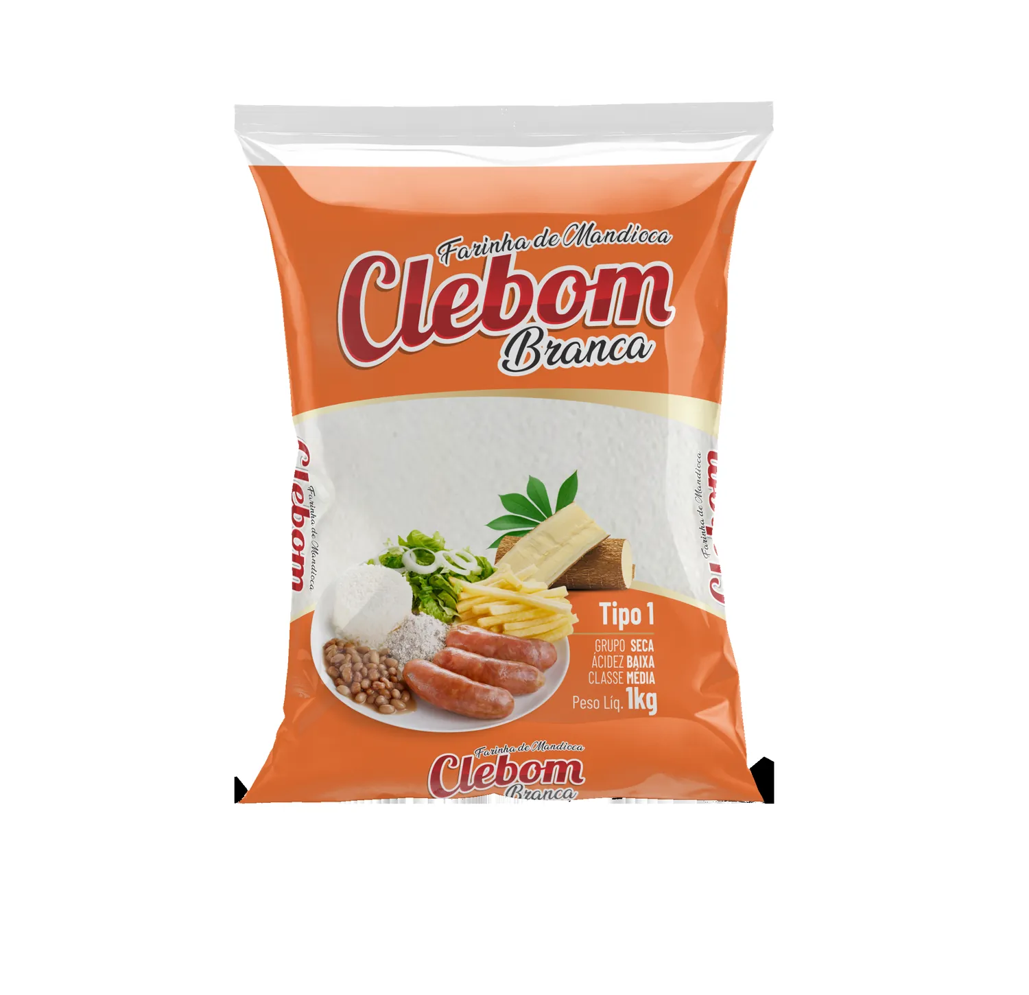 FARINHA DE MANDIOCA CLEBOM BRANCA 1KG